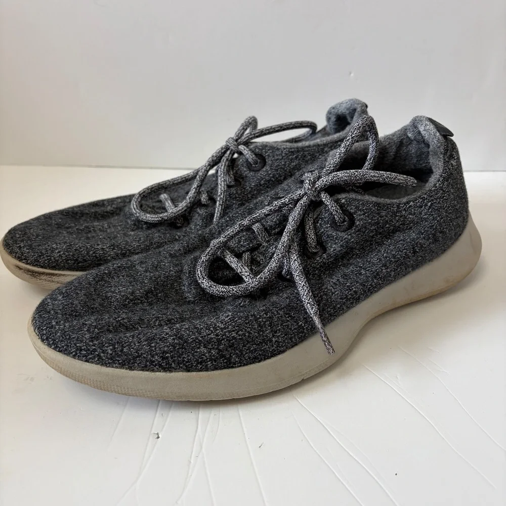Allbirds Wool Runners Mens 10 Charcoal Grey Heather Merino Wool Sneakers WR M10